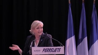 Marine Le Pen tourne en ridicule la complaisance du Monde pour Macron 240217 18h [upl. by Yehudi859]