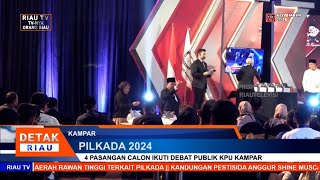 4 PASANGAN CALON IKUTI DEBAT PUBLIK KPU KAMPAR [upl. by Norek352]