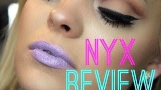 NYX Macaron Lippies Review amp Demo [upl. by Dagney]