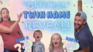 Twin Pregnancy Journey We FINALLY Picked Names for Our Twins 🎉🎉 babynames twins pregnancy [upl. by Thayer]