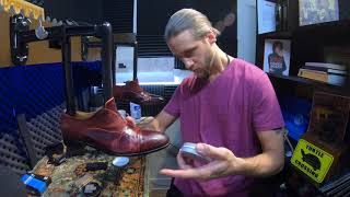 ASMR  What Happens When You Get Saddle Soap on Suede  Worlds Finest ASMR Shoe Shine [upl. by Tikna]