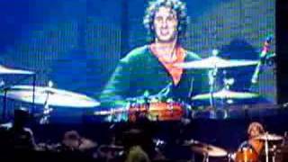 Josh Groban on drums Dallas 8132004 [upl. by Ahsinyt79]