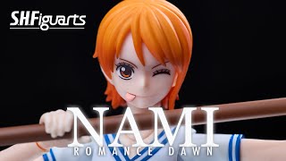 SHFiguarts Nami  Romance Dawn  Review [upl. by Ocramed886]