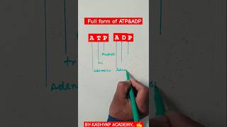 full form of ATP amp ADP  ATP amp ADP full meaning of ATP amp ADP  ATP amp ADP kashyapacademy150M2 [upl. by Aneger88]