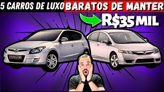 5 MELHORES CARROS completos e confortáveis até 35 mil reais [upl. by Pride]