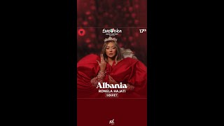 Ronela Hajati  Sekret  🇦🇱 Albania  Eurovision 2022 [upl. by Ardnossac]