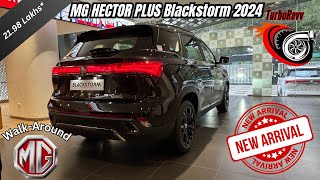 MG Hector Plus BlackStorm 2024 7 Seater  WalkAround 2198 Lakhs [upl. by Ayhdnas786]