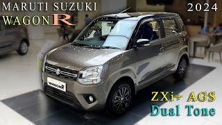 Maruti WAGONR ZXi AGS DT 2024  Features  Price  Interior  Exterior  Mileage [upl. by Ecnal]