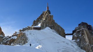 Téléphérique de lAiguille du Midi Panoramique MontBlanc [upl. by Assyle541]