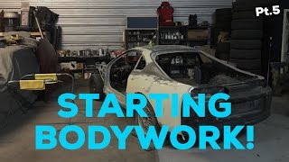 Pt5 MKIV Supra Project  Starting bodywork  Cleaning shop [upl. by Akiras124]