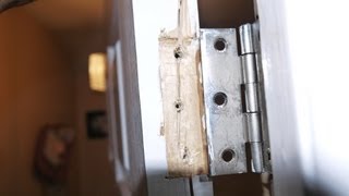 How to fix broken door hinge [upl. by Kantos]