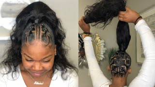 Sleek Banded Extended Ponytail SLAY OR NAY [upl. by Rodge]