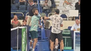 Bagarre entre Corentin Moutet et Adrian Andreev [upl. by Etnoj]