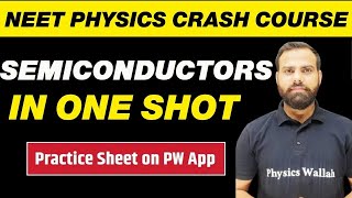 SEMICONDUCTORS in One Shot  All Concepts Tricks and PYQs  NEET Physics Crash Course [upl. by Pansy]