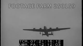 200th Mission Of The 376th Heavy Bombardment Group  25015908  Footage Farm Ltd [upl. by Baldridge967]