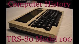 Computer History 1983 Tandy TRS80 Model 100 [upl. by Dehnel]