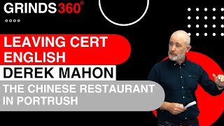 Derek Mahon  The Chinese Restaurant in Portrush  Leaving Cert English [upl. by Soraya]