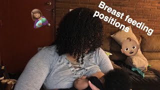 Breastfeeding positions 🤱🏽 [upl. by Eyaj]