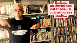 Enfim os LIVROS nas estantes E OUTRAS COISAS mais mais LIVROS e menos TELAS [upl. by Janey]