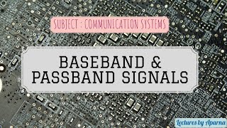 BASEBAND AND PASSBAND SIGNALS  ANALOG COMMUNICATION  EASY EXPLANATION [upl. by Hayton]