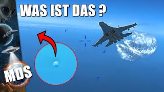 UFO fliegt auf Video des MQ9 Drohnenabsturz vorbei als russische SU27 sie zum Absturz bringt [upl. by Lamoureux]