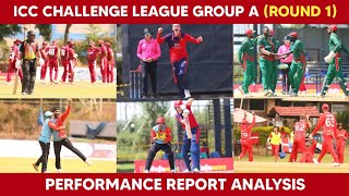 ICC CWC Challenge League 20242026  Group A Round 1  Full Report amp Analysis  Daily Cricket [upl. by Nevets]