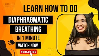 DeepDiaphragmatic breathing tutorial [upl. by Caria]