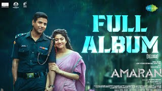 Amaran Telugu  Full Album  Sivakarthikeyan Sai Pallavi  GV Prakash Kumar  Rajkumar Periasamy [upl. by Silvio183]