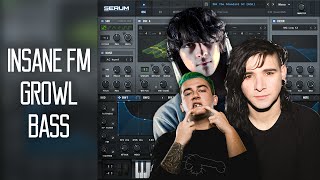 INSANE FM GROWL BASS SERUM TUTORIAL Free Preset [upl. by Attenweiler]