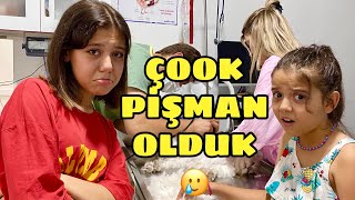 KEDİMİZİ TIRAŞ ETTİK PİŞMAN OLDUK  VETERİNER KEDİ VLOG [upl. by Seyer]