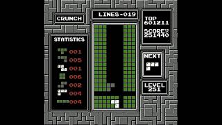 250 Crunch Rebirth NES Tetris [upl. by Isla701]