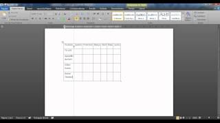 Criando tabelas e linhas no Word 2010 [upl. by Arhat]