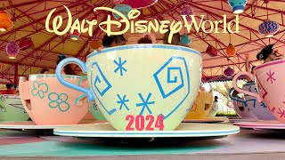 Mad Tea Party 2024  Magic Kingdom  Walt Disney World Full Ride 4K POV [upl. by Cosette]