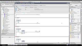 PLC Basic 1TiaPortal Siemens basic LAD operation JMP LAD jump example [upl. by Nevsa]