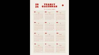 Download 2024 Printable Calendars  2024 Calendar Templates and Images 📅 Calendar 365 📅 [upl. by Yatnuhs]