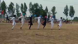 Doliyan ch jaan bhangra by DJSLG group at kabbadi tournament [upl. by Nakada]