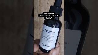 Minimalist Multipeptide Serum Review  How to build an anti aging routine faceserum skincare [upl. by Leilamag]