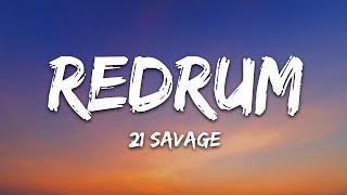 21 Savage  redrum Lyrics [upl. by Namolos]