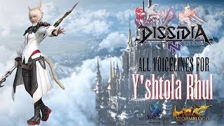 Dissidia NT Yshtola Rhul voice lines [upl. by Cumine]