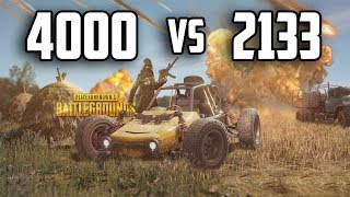 PUBG  2133Mhz vs 4000Mhz  RAM Speed Comparison [upl. by Llerud]