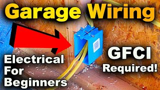 Garage Receptacle Wiring  How To Wire A Garage For Electricity [upl. by Abigail]