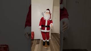 Dancing santa dancing to Billy Homes jiggle bell rock [upl. by Aralomo]