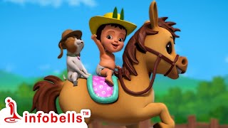 Aam Pata Jora Jora  আম পাতা জোড়া জোড়া  Bengali Rhymes for Children  Infobells [upl. by Anniahs]