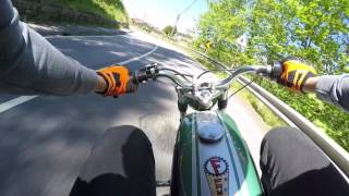 Famel Zündapp XF17 GreenZefa Top Speed 50cc  Rossi da Zundapp Onboard [upl. by Eanert]