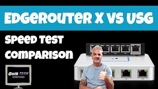 EdgeRouter X vs USG Speed Test [upl. by Lacim]