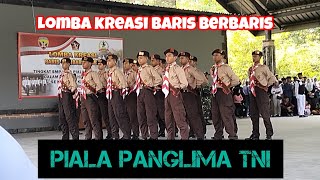 Lomba Kreasi Baris Berbaris LKBB Piala Panglima TNI di Kodim 1608 Bima [upl. by Buddie]