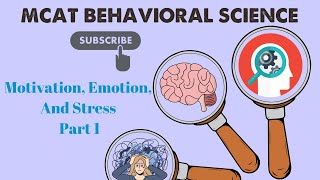 MCAT Behavioral Science Chapter 5  Motivation Emotion and Stress 11 [upl. by Iruy640]