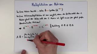 Matrixmultiplikation  Höhere Mathematik [upl. by Edveh102]