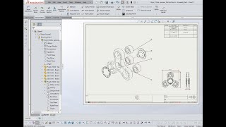 Make it in Solidworks 176  Make an exploded assembly drawing [upl. by Fosque458]