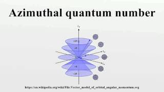 Azimuthal quantum number [upl. by Nrehtac]